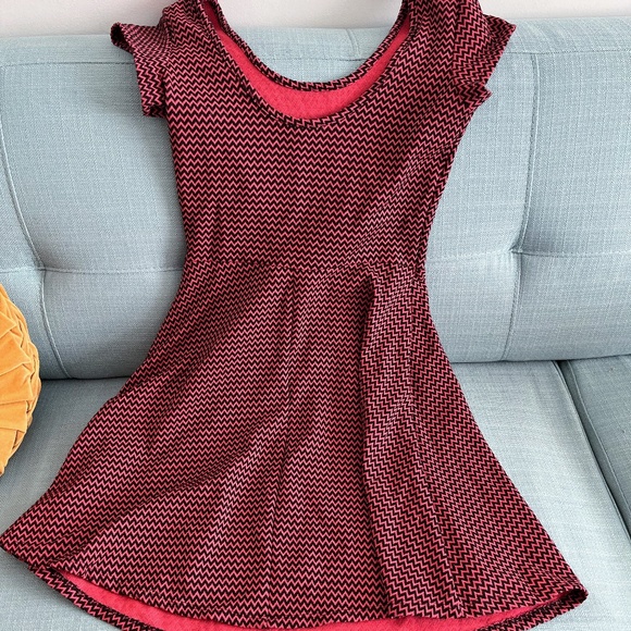 Red Skater Mini Dress - Picture 1 of 4